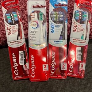 Advanced Whitening Toothbrush Four 2-Packs - Red and Blue; Various